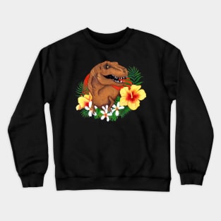 Tropical Dinosaur Crewneck Sweatshirt